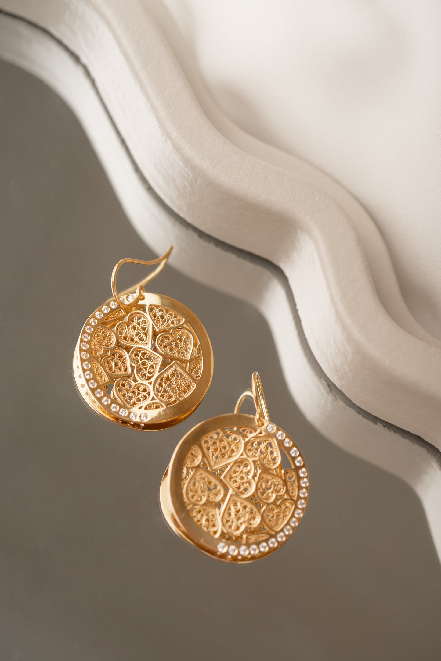 Boucles d'oreilles Cercle d'Amour