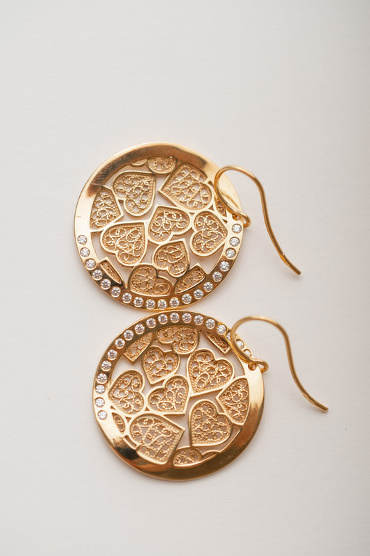 Boucles d'oreilles Cercle d'Amour