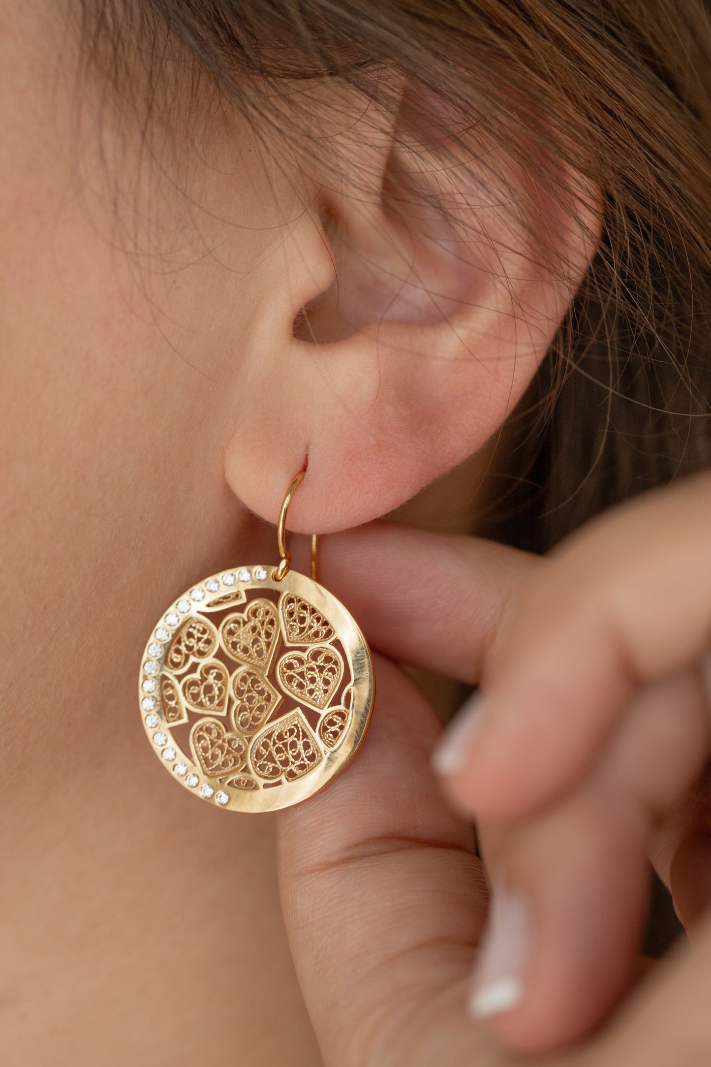 Boucles d'oreilles Cercle d'Amour